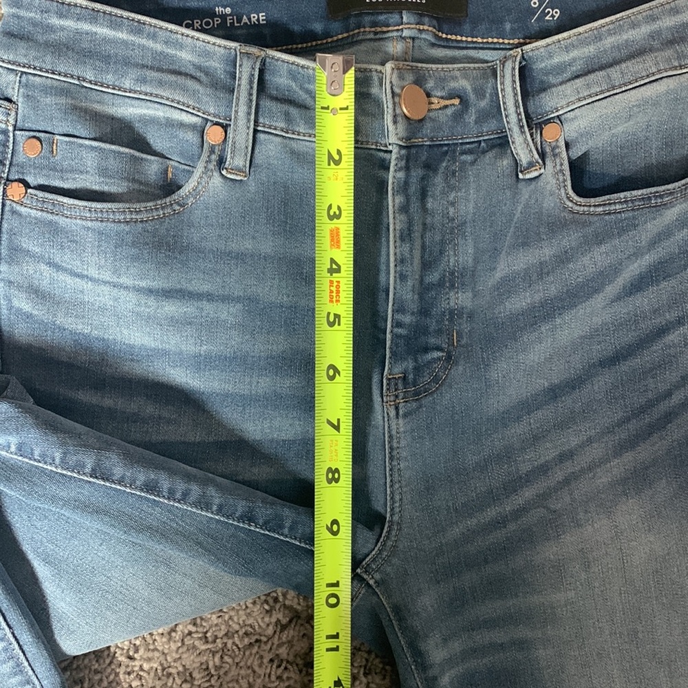Liverpool Jeans Company Medium Blue Cropped Flare Jeans - Picture 12 of 16